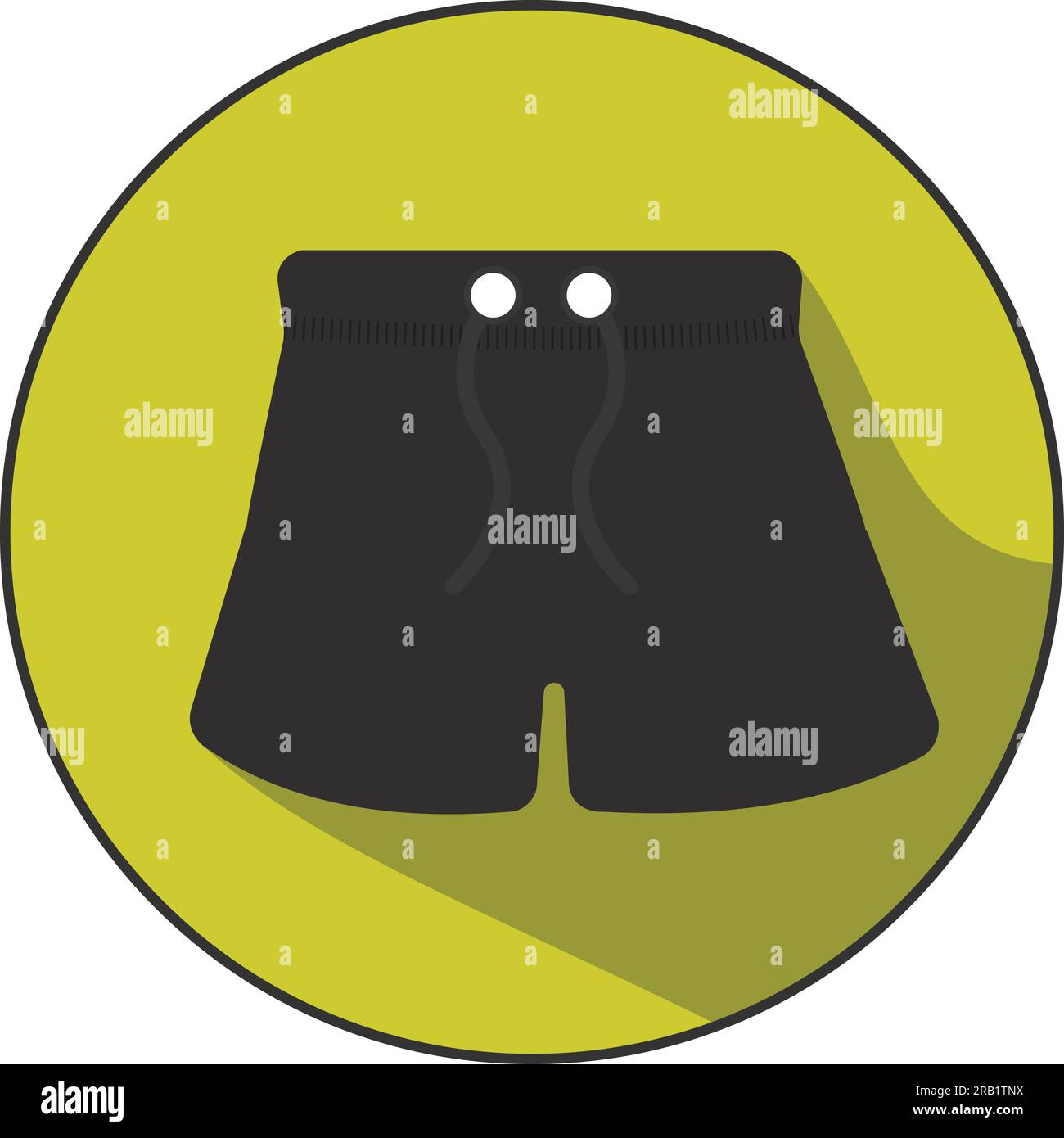 Flaches Symbol für einen Kurzfilm. Es ist ein einfaches, aber elegantes Design, das sich perfekt für eine Vielzahl von Anwendungen eignet, einschließlich Website-Design, App-Entwicklung, Print Stock Vektor