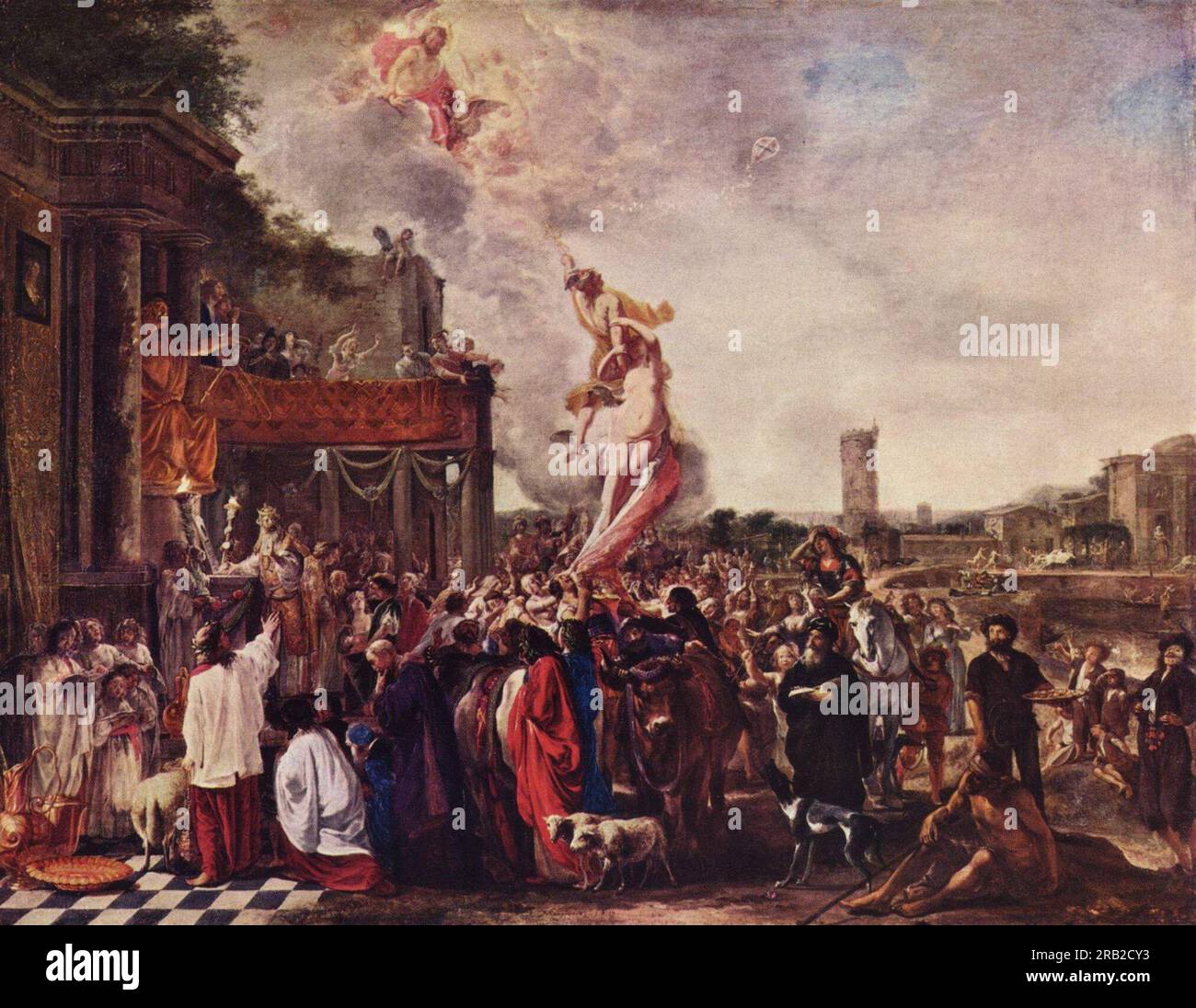Die Entführung des Glücks 1651 von Nikolaus Knüpfer Stockfoto