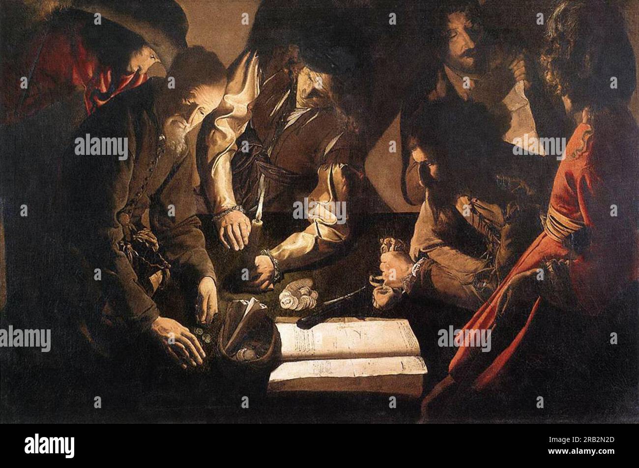 Die Zahlung der Gebühren 1635 durch Georges de la Tour Stockfoto