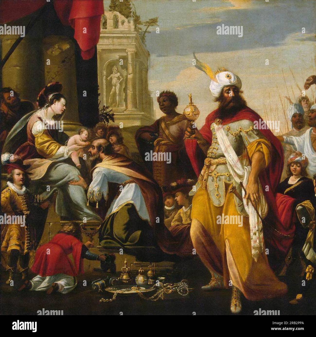 Verehrung der Magi 1624 durch Georges Lallemand Stockfoto