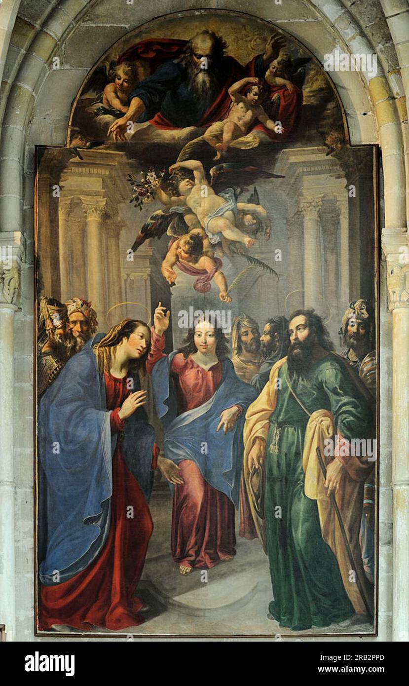 Jésus Au Tempel von Georges Lallemand Stockfoto