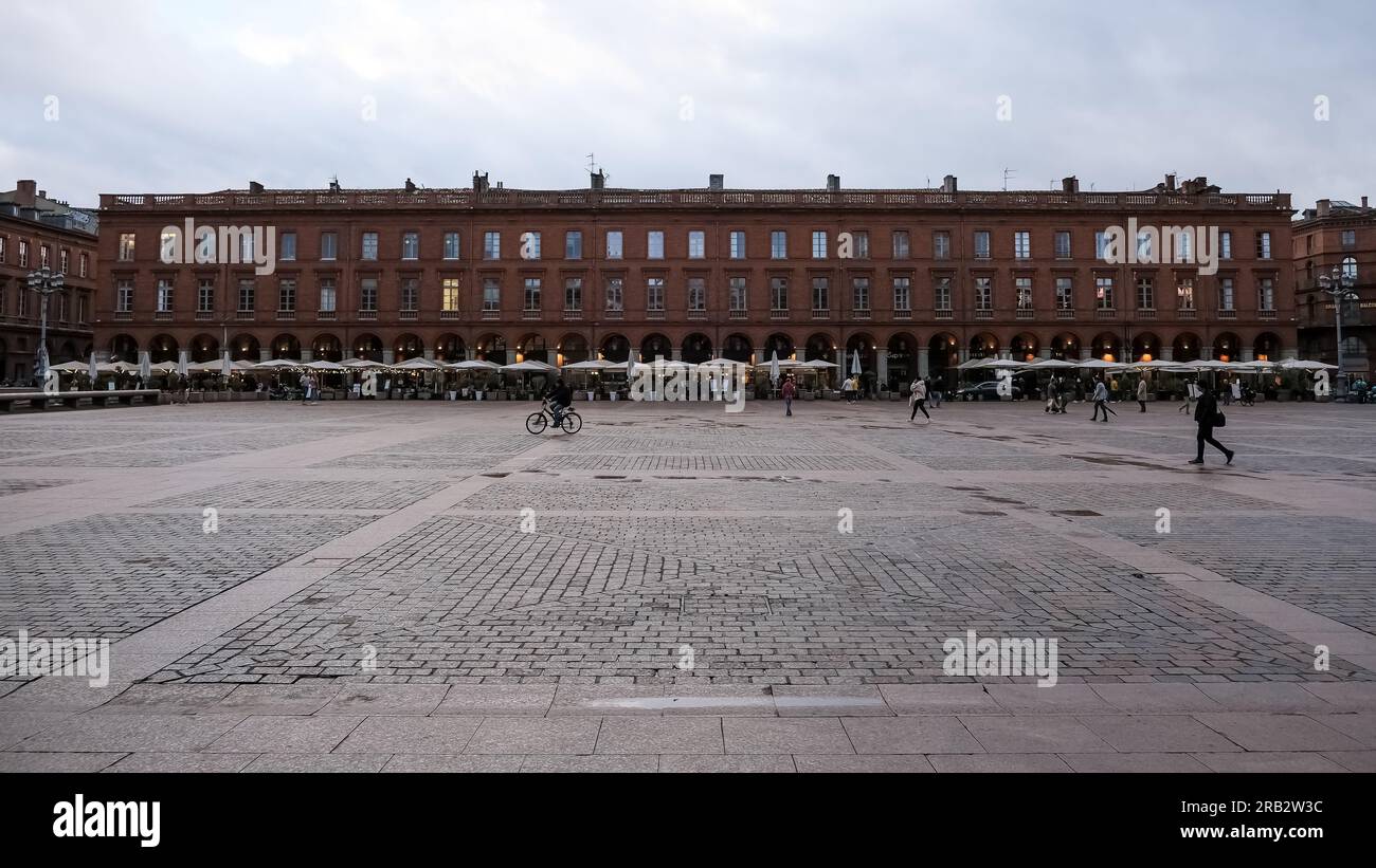 Architektonische Details des Capitole de Toulouse (Hauptstadt von Toulouse), Hauptplatz dieser französischen Stadt Stockfoto