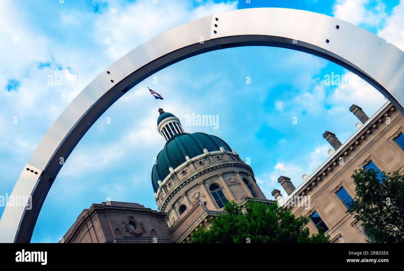 Das Indiana State Capitol Building, Indianapolis, Indiana Stockfoto