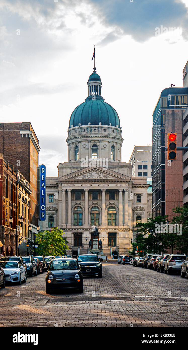 Das Indiana State Capitol Building, Indianapolis, Indiana Stockfoto