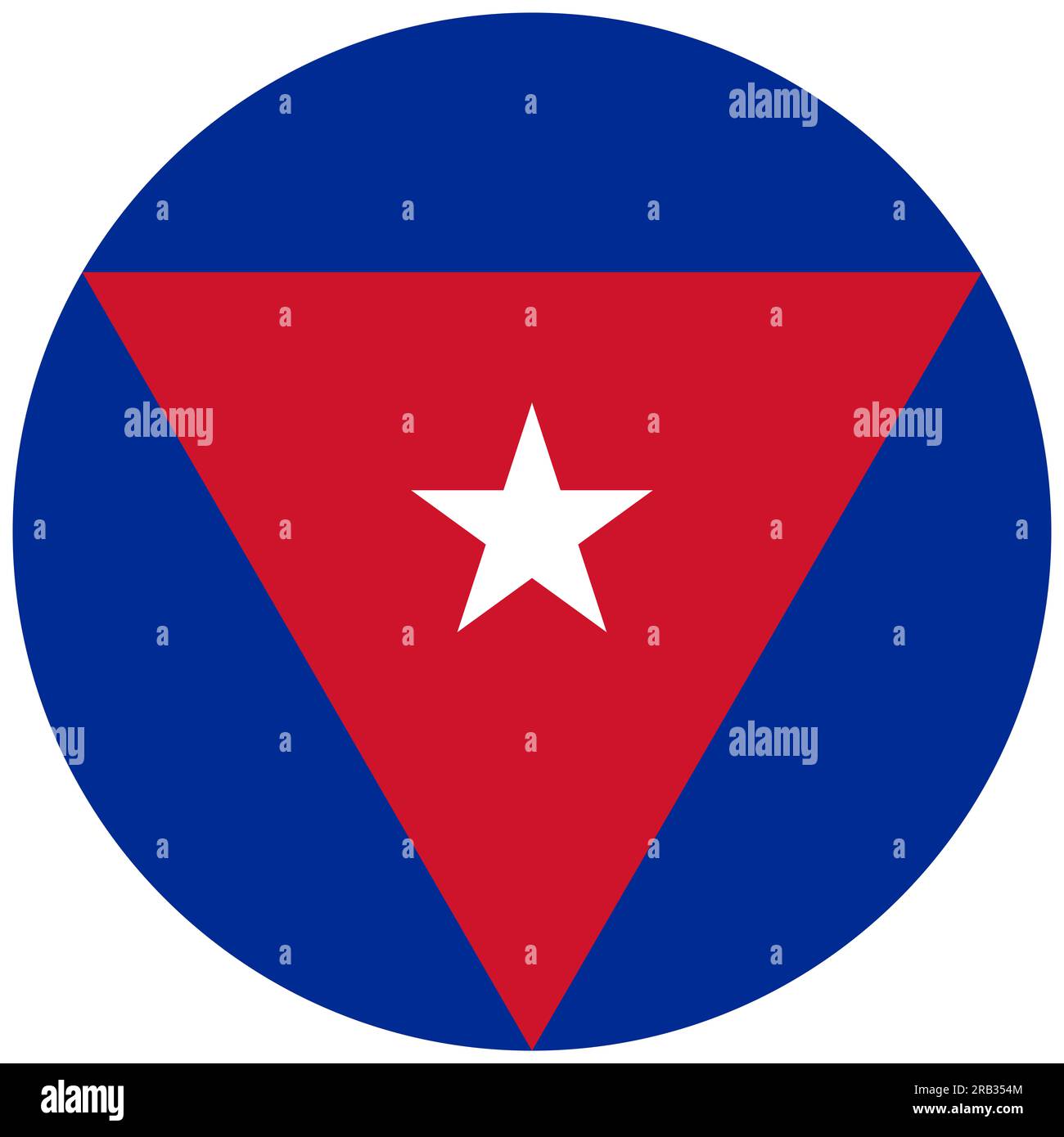 Kubas revolutionäres Air- und Air Defense Force-Roundel Stockfoto