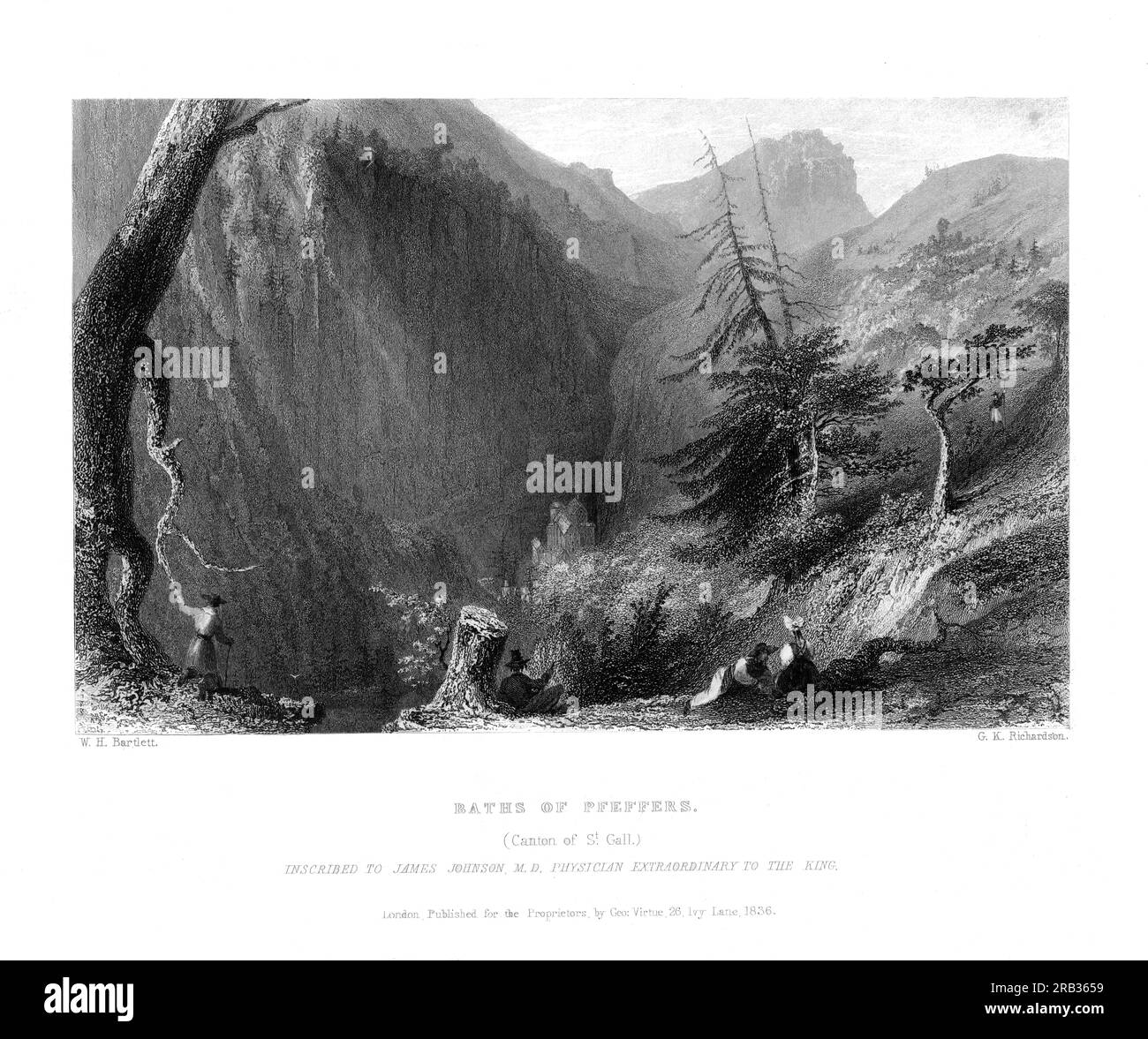 William Henry Bartlett (1809–1854), herausgegeben von George Virtue, 1836 Stockfoto