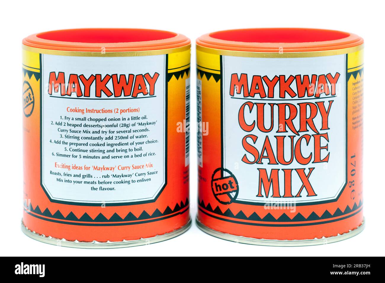 2 170 Behälter Maykway Malaysian Curry Sauce Mix Stockfoto