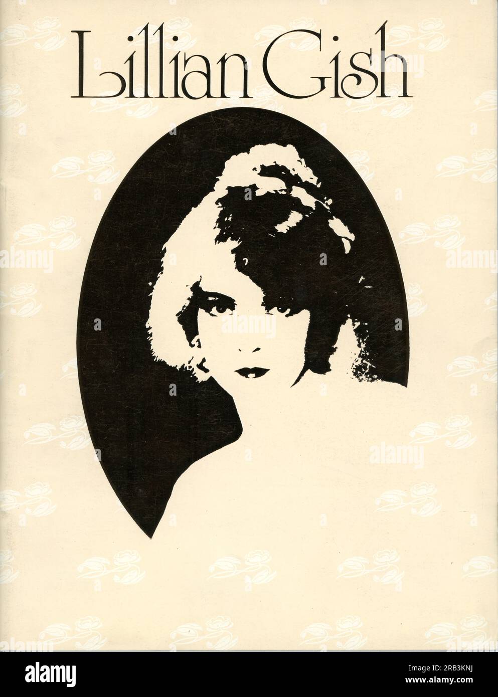 Titelseite der Broschüre für LILLIAN GISH The Twelfth Annual American Film Institute (AFI) Life Achievement Award am 1. 1984. März Stockfoto