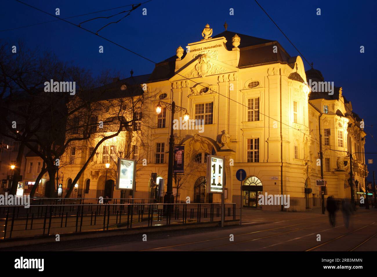 Eines der wichtigsten Gebäude Bratislavas, die Reduta Konzerthalle Stockfoto