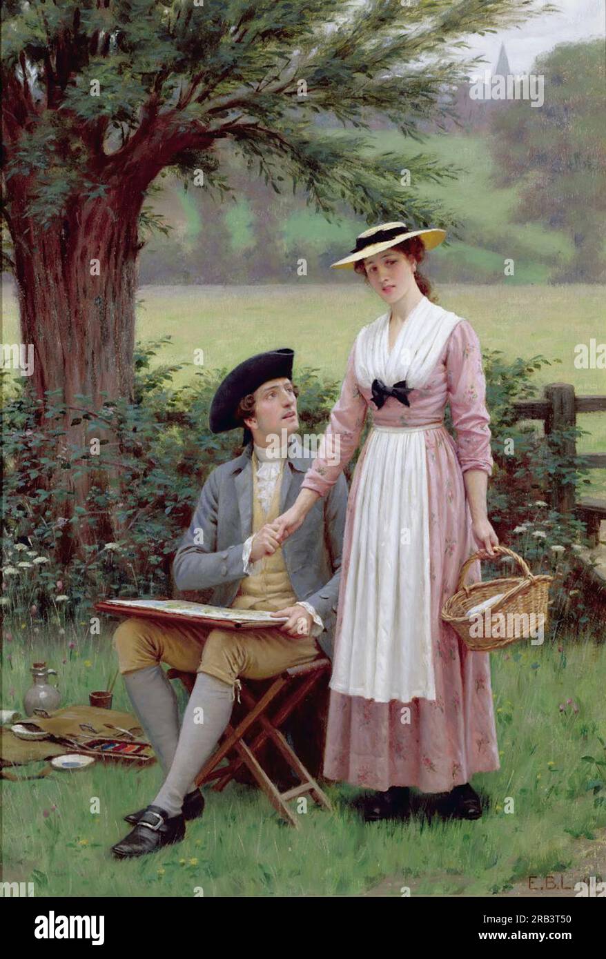 Der Herr von Burleigh von Edmund Blair Leighton Stockfoto