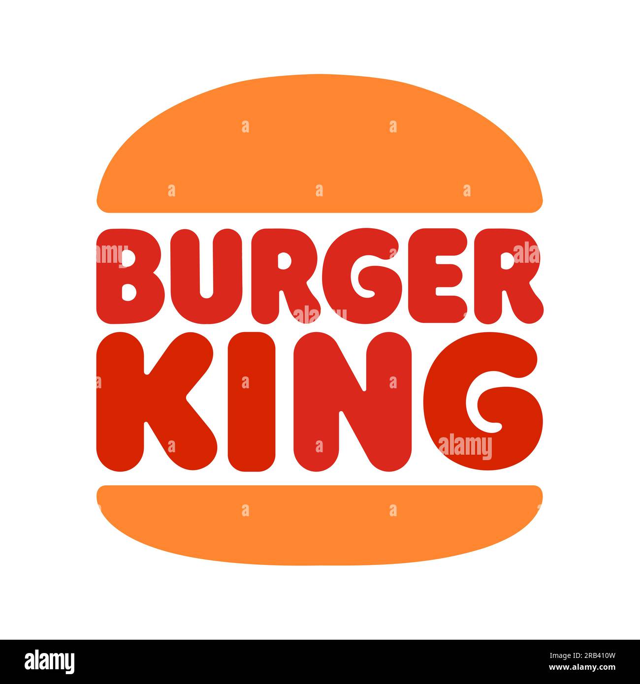 Logo von Burger King Vector. Leitsymbol isoliert auf weißem Hintergrund Stock Vektor