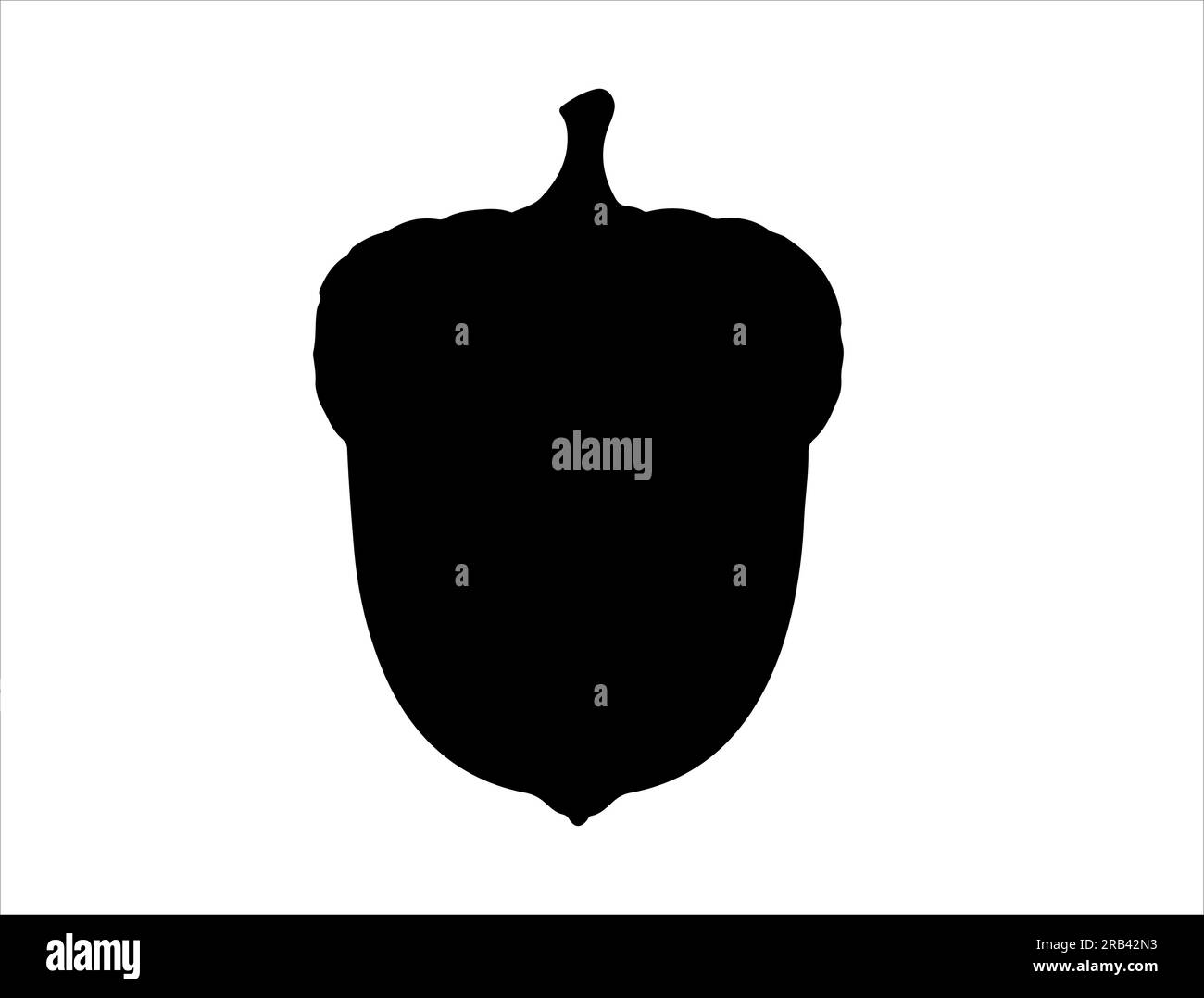 Acorn Silhouette Vector Art Stock Vektor