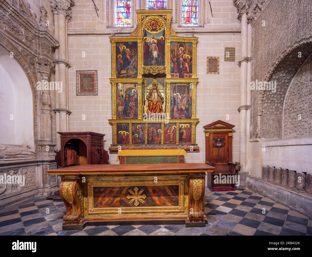 Kapelle von Saint Eugene (San Eugenio) im Inneren der Kathedrale von Toledo - Toledo, Spanien Stockfoto