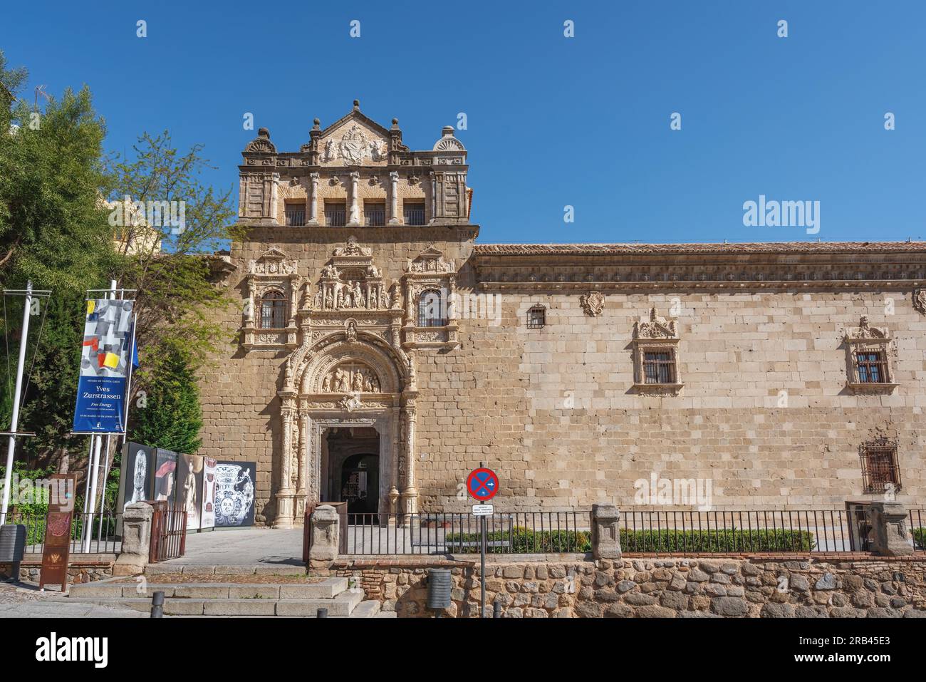 Santa Cruz Museumsfassade - Toledo, Spanien Stockfoto
