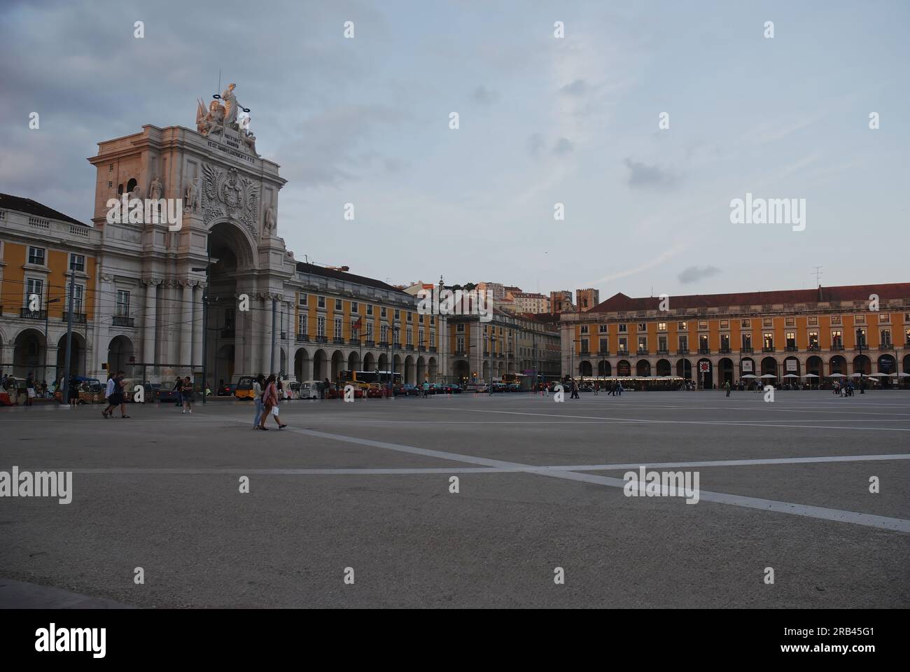 Lisboa Ao por do sol Stockfoto