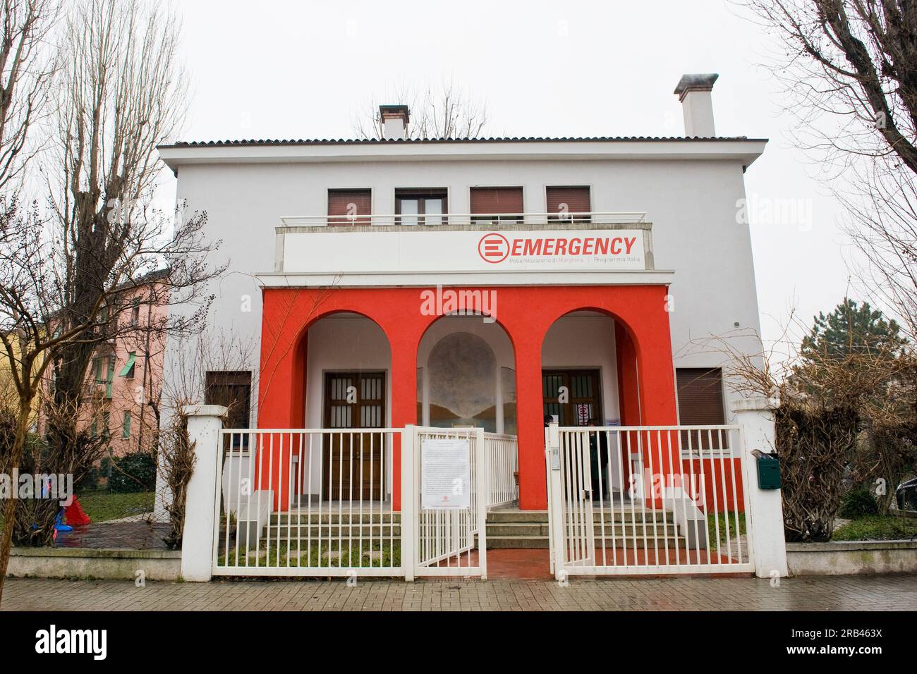 Notfallklinik, Marghera, Italien Stockfoto
