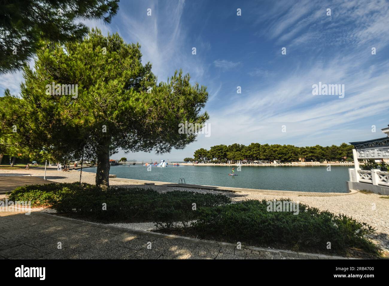 Plava Laguna. Umag, Kroatien Stockfoto