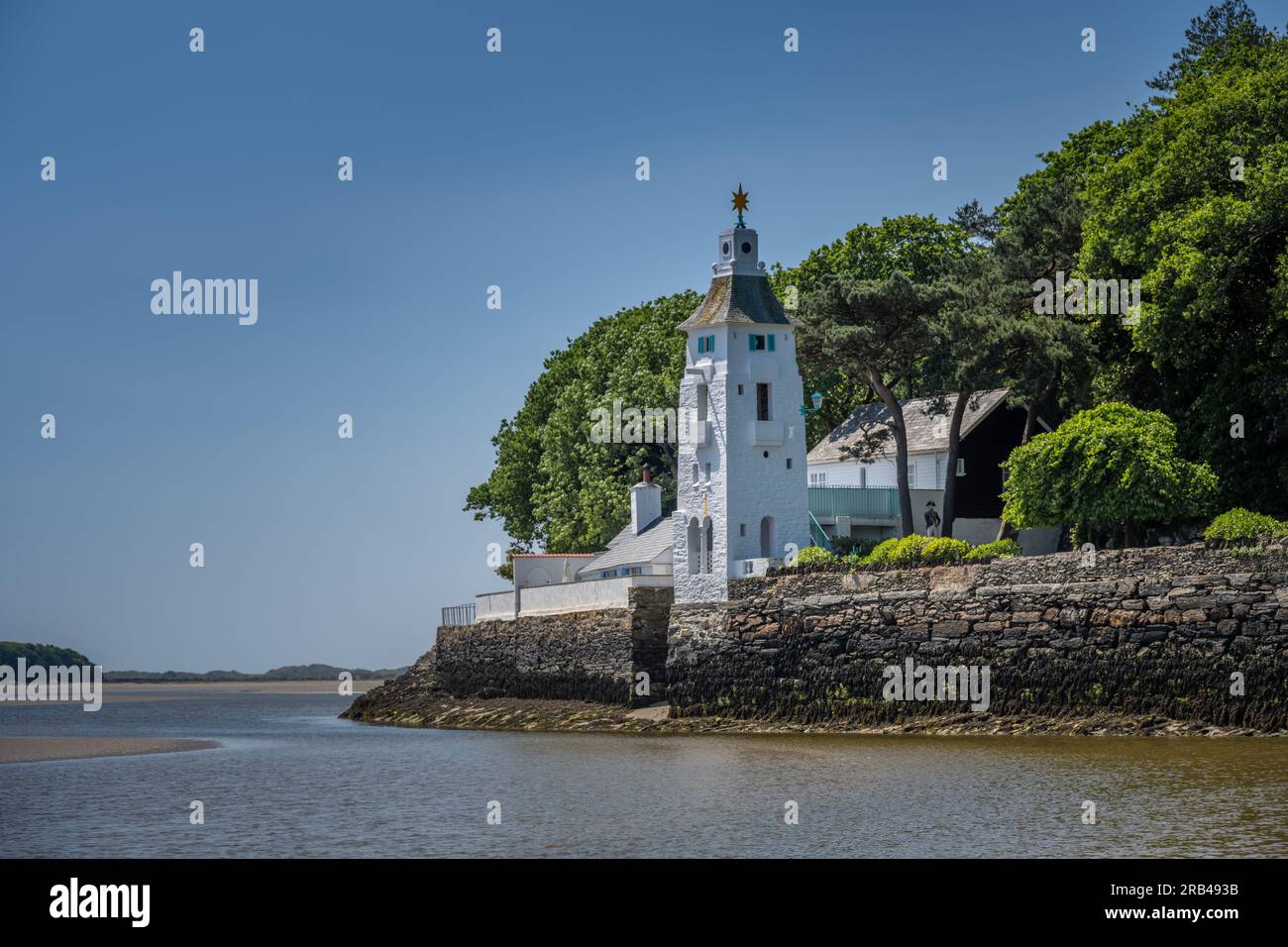 Observatory Tower, Portmeirion, Nordwales, Großbritannien Stockfoto