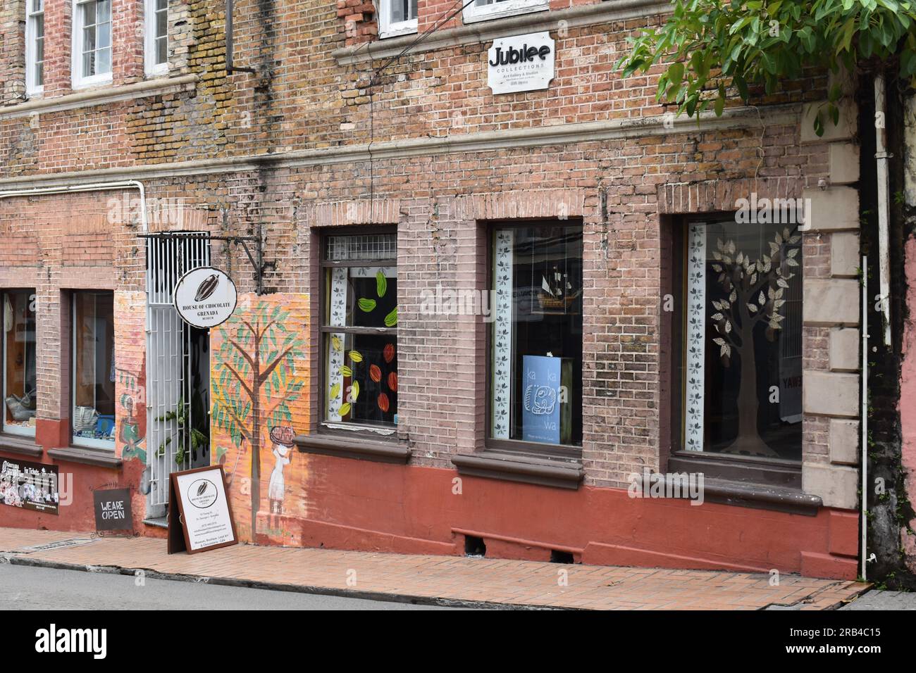 House of Chocolate in St. George's, Grenada. Stockfoto