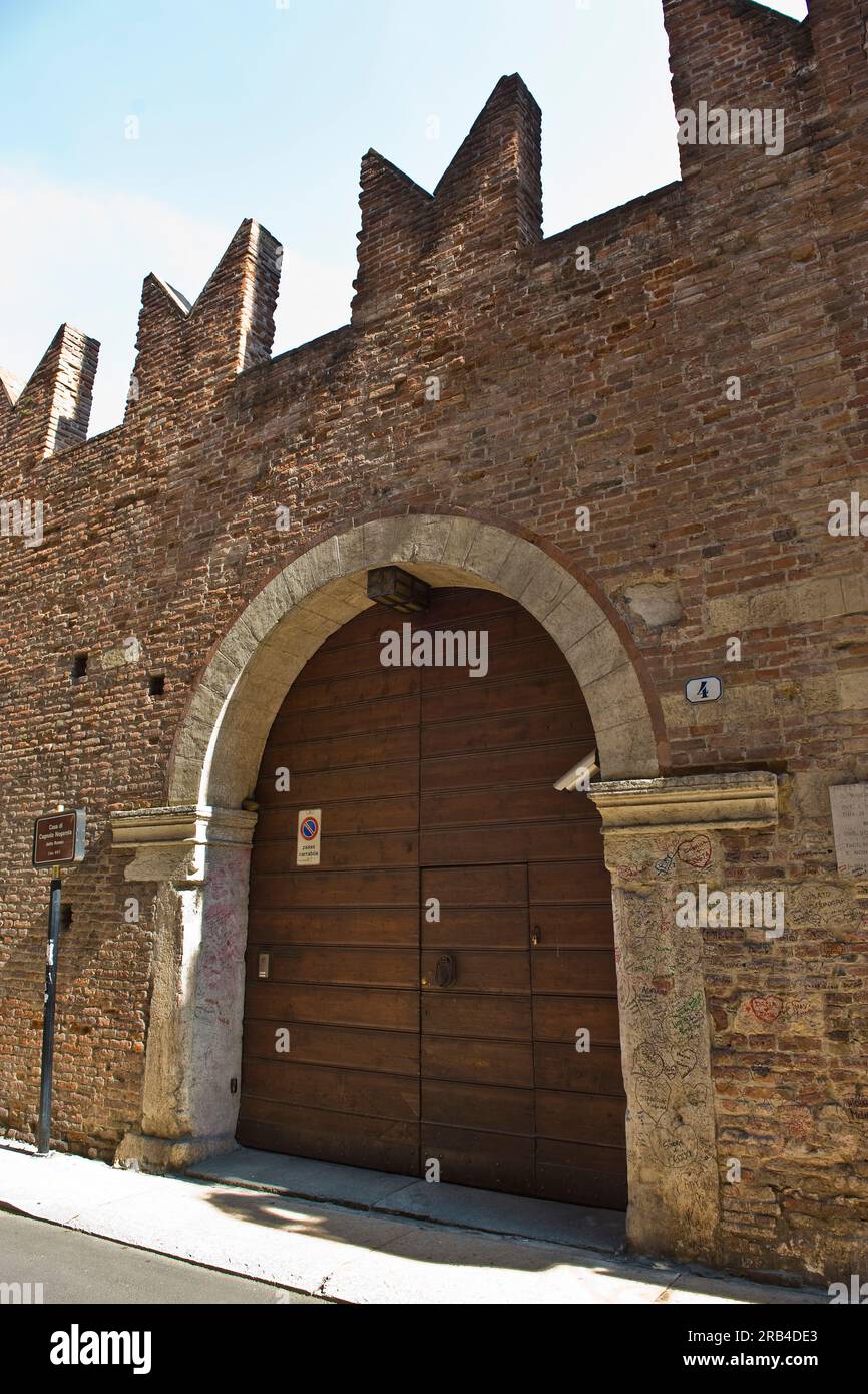 Italien, Veneto, Verona, Cagnolo Nogarola alias Romeo House Stockfoto