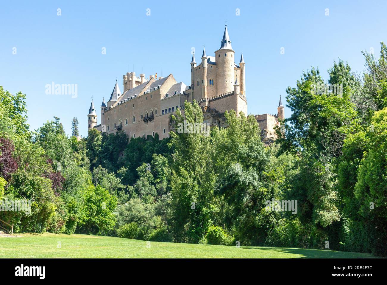 12. Jahrhundert Alcázar Segovia, Segovia, Kastilien und León, Königreich Spanien Stockfoto