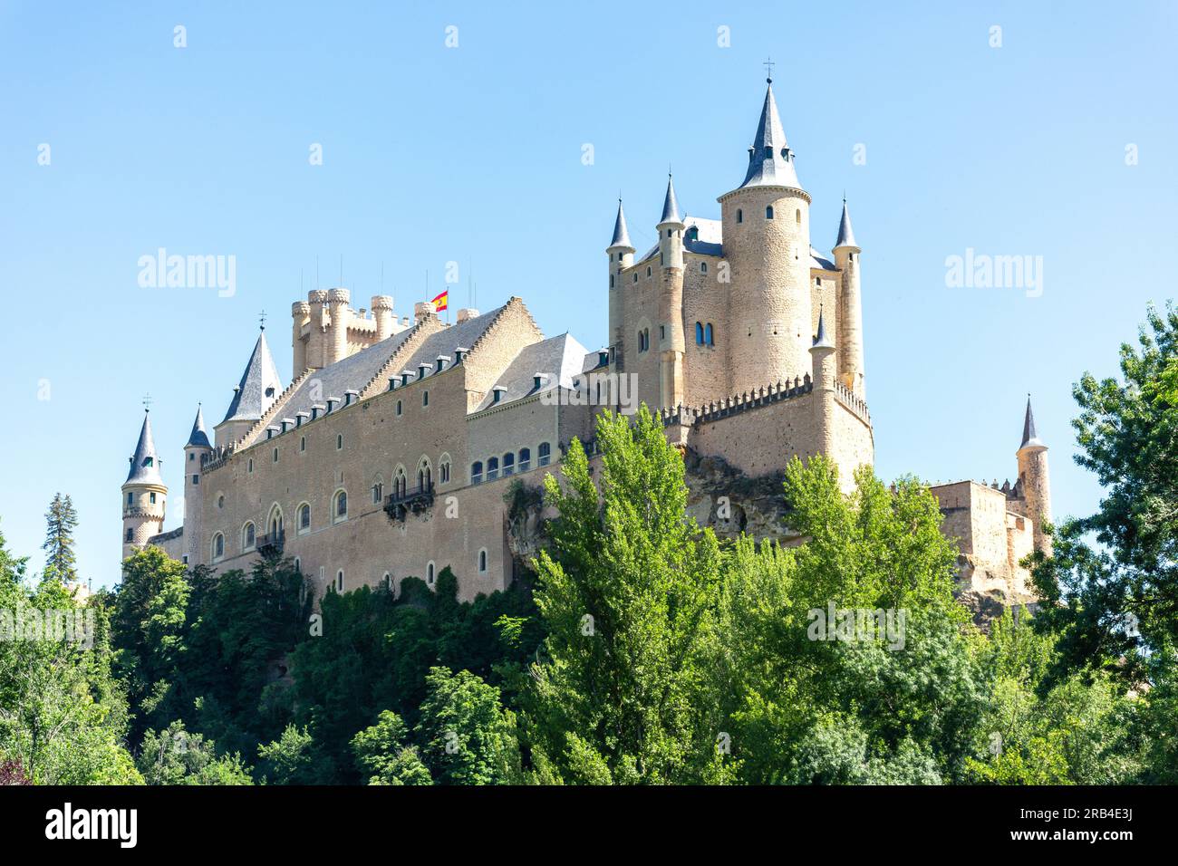 12. Jahrhundert Alcázar Segovia, Segovia, Kastilien und León, Königreich Spanien Stockfoto