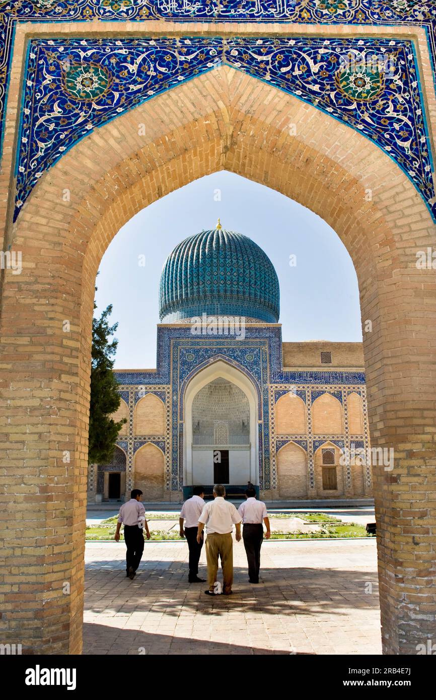 Usbekistan, Samarkand, Amir Temur mausoleum Stockfoto
