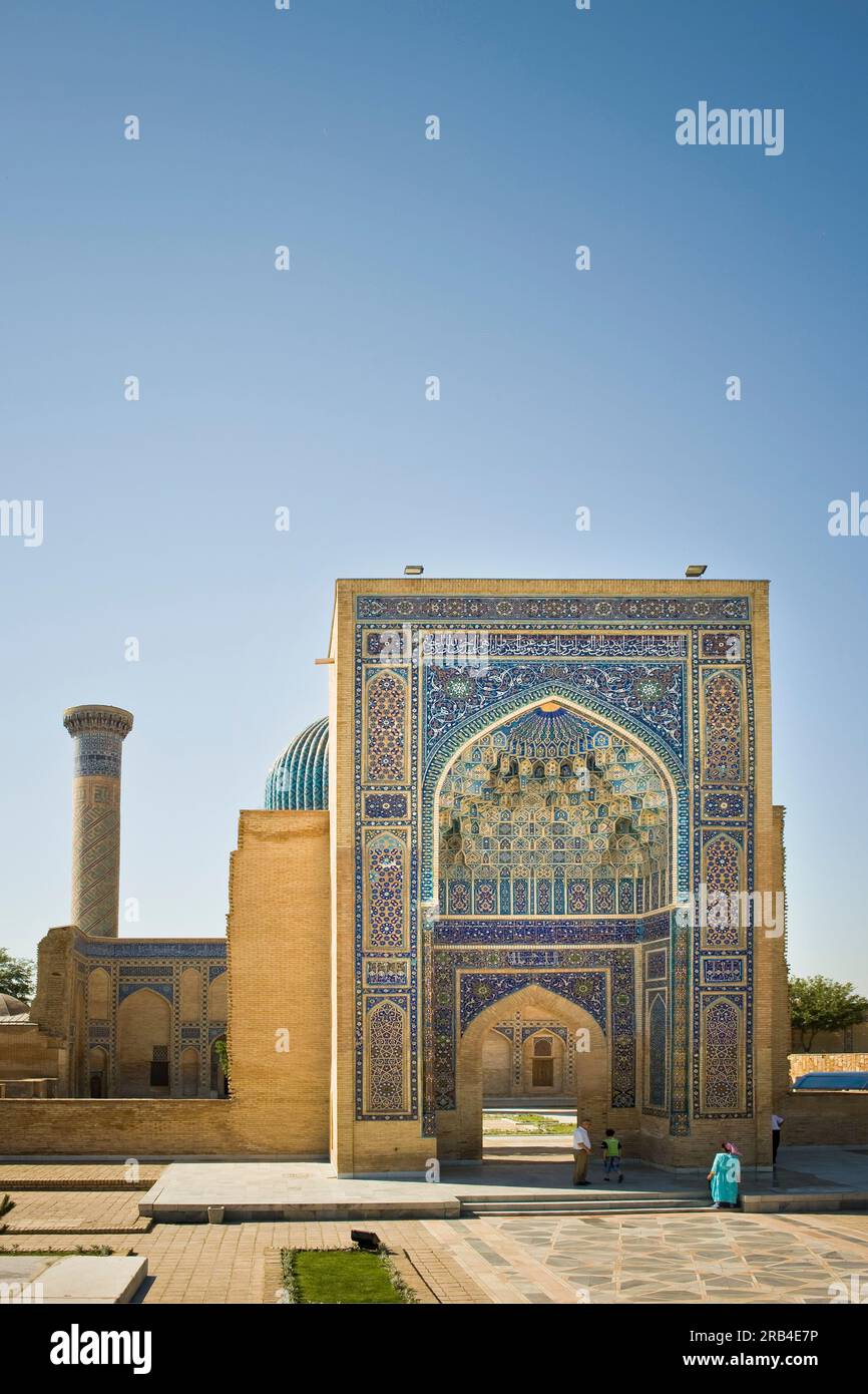 Usbekistan, Samarkand, Amir Temur mausoleum Stockfoto