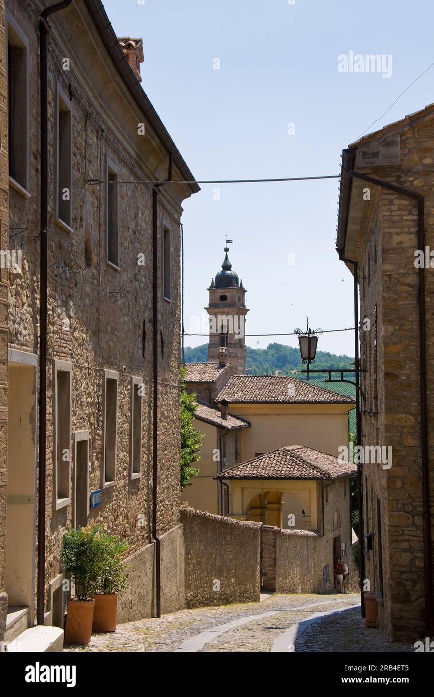 Italien, Emilia Romagna, Castell'Arquato, altes Dorf Stockfoto