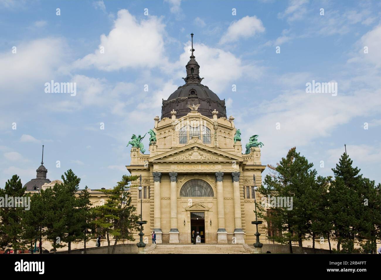 Ungarn, Budapest, Szechenyi (Szechenyi) Thermalbäder, Spa und Swimmingpool Stockfoto