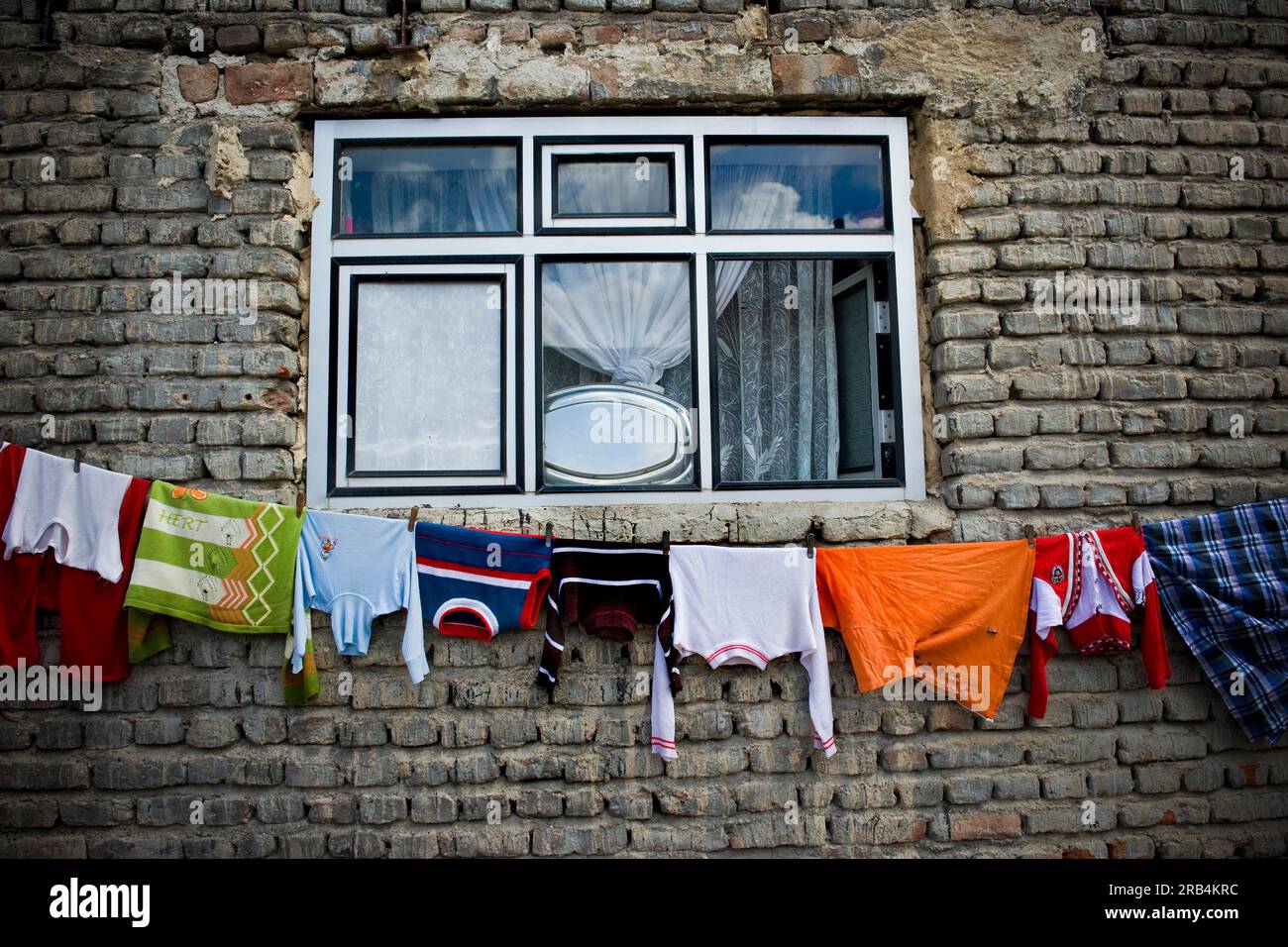 Im Iran. Region Aserbaidschan. Kandovan. Fenster Stockfoto