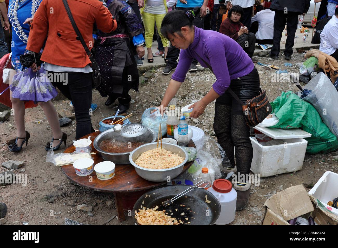 Schwesterfest. miao-Stamm. Scheißdong. Provinz guizhou. China Stockfoto