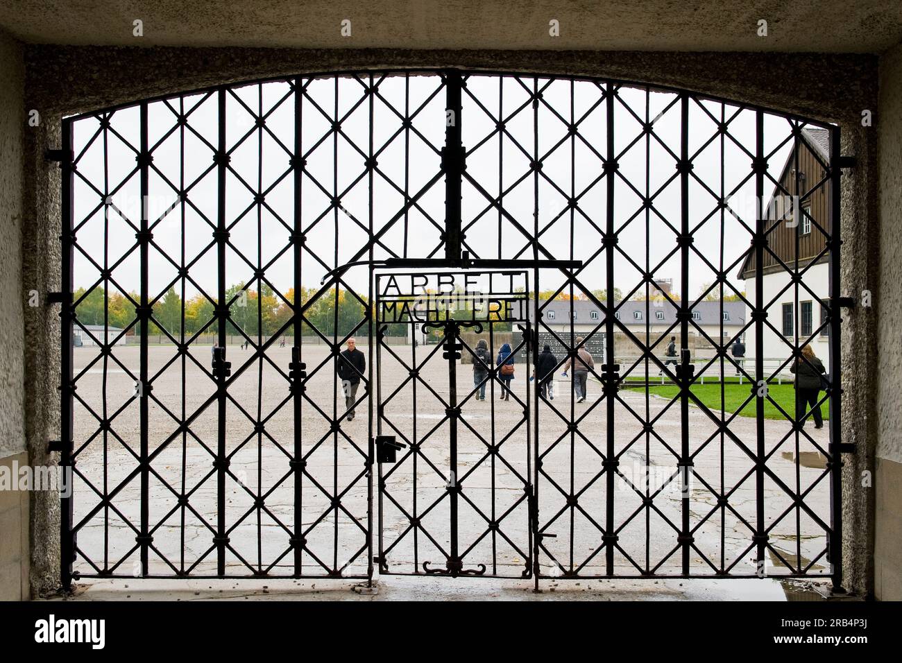 KZ-Gedenkstaette Memorial Center. Dachau. Deutschland Stockfoto