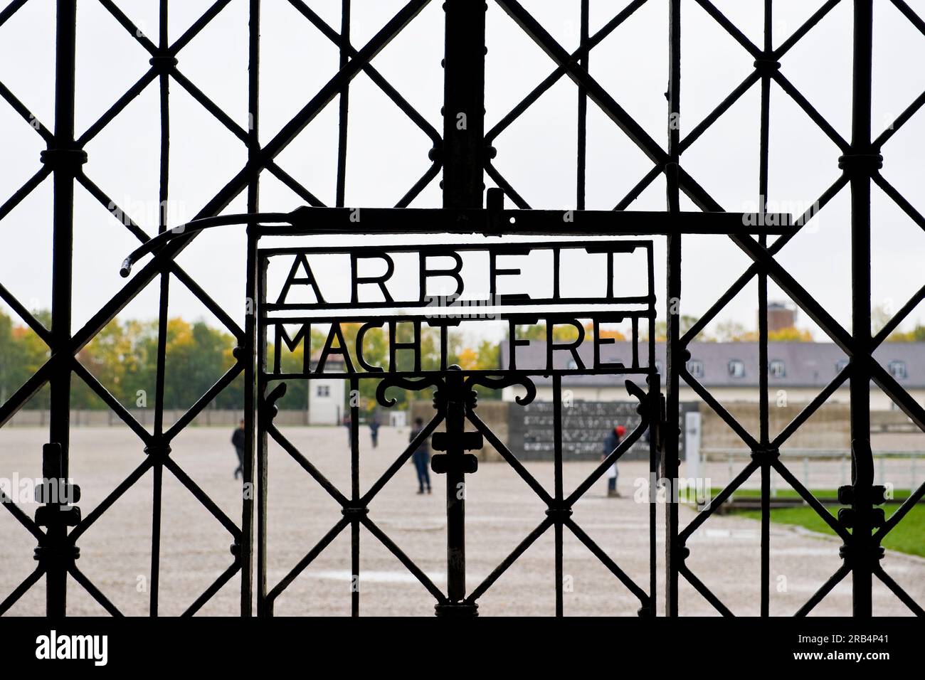 KZ-Gedenkstaette Memorial Center. Dachau. Deutschland Stockfoto