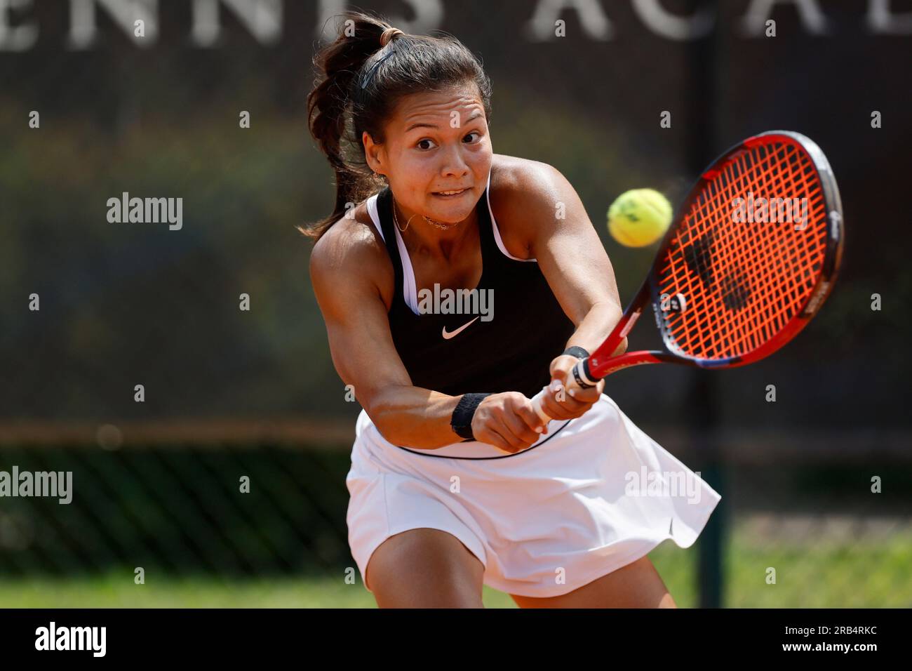 Amarissa KiaraToth, Tennisspielerin Ungarns. Tennis, Frauen, Singles, ITF World Tennis Tour, AGEL Ricany Open 2023 in Tschechien, 12. Juni 2023 (C Stockfoto