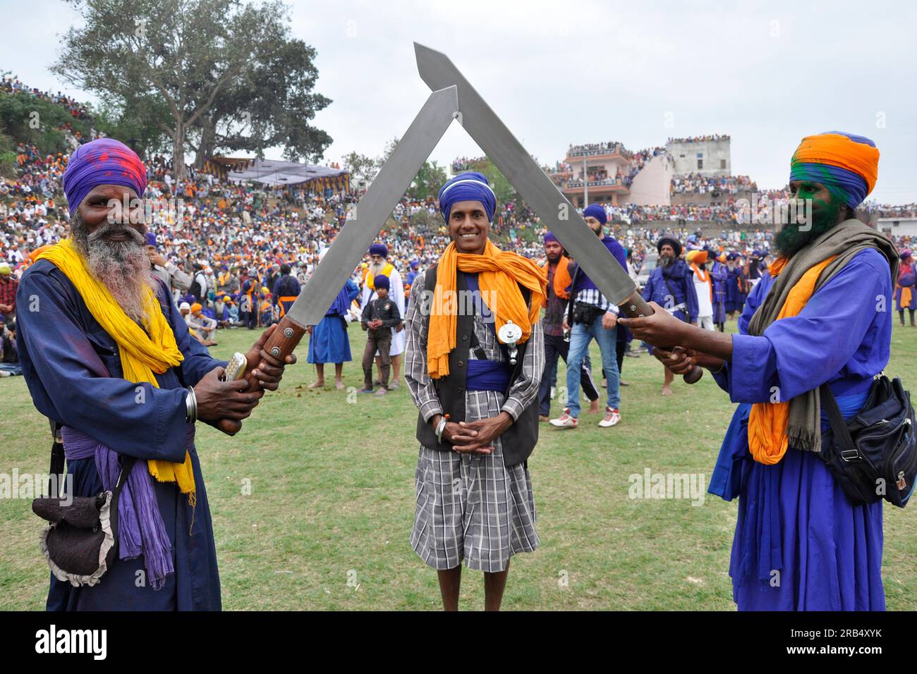 Hola-Mohalla-Festival. anandpur sahib. punjab. Indien Stockfoto