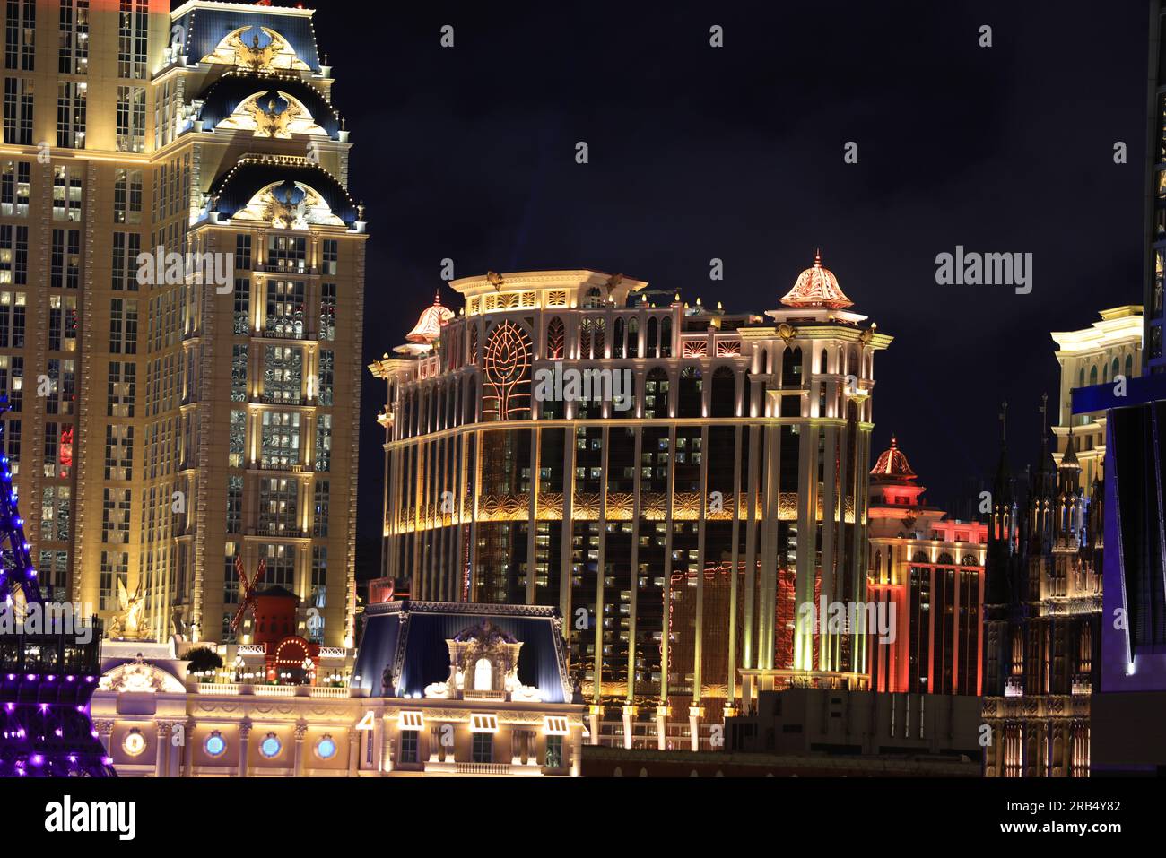 Galaxy Macau im Cotai Strip, einem der berühmten Kasinos und Hotels. Stockfoto