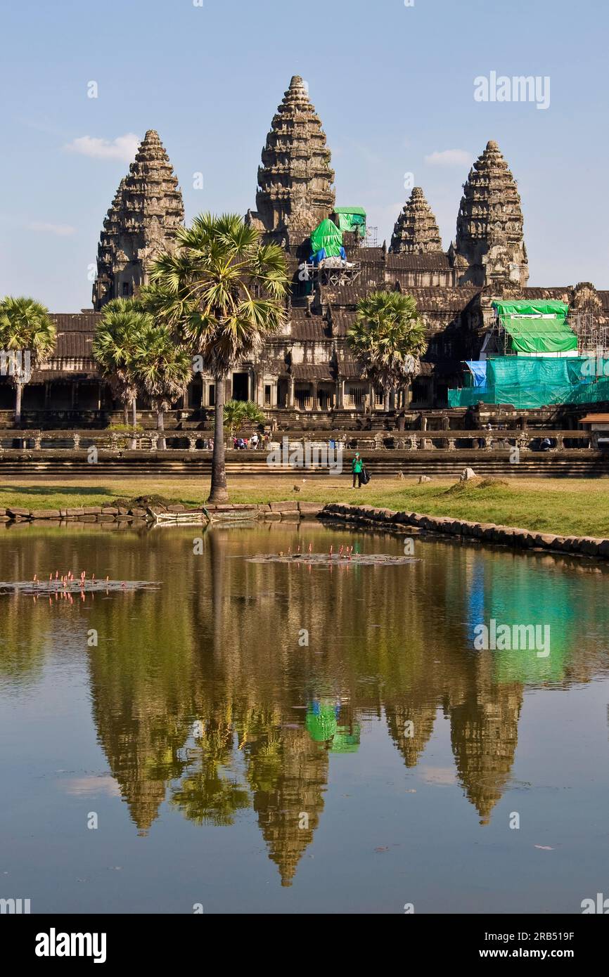 Angkor Wat Tempel. Kambodscha Stockfoto