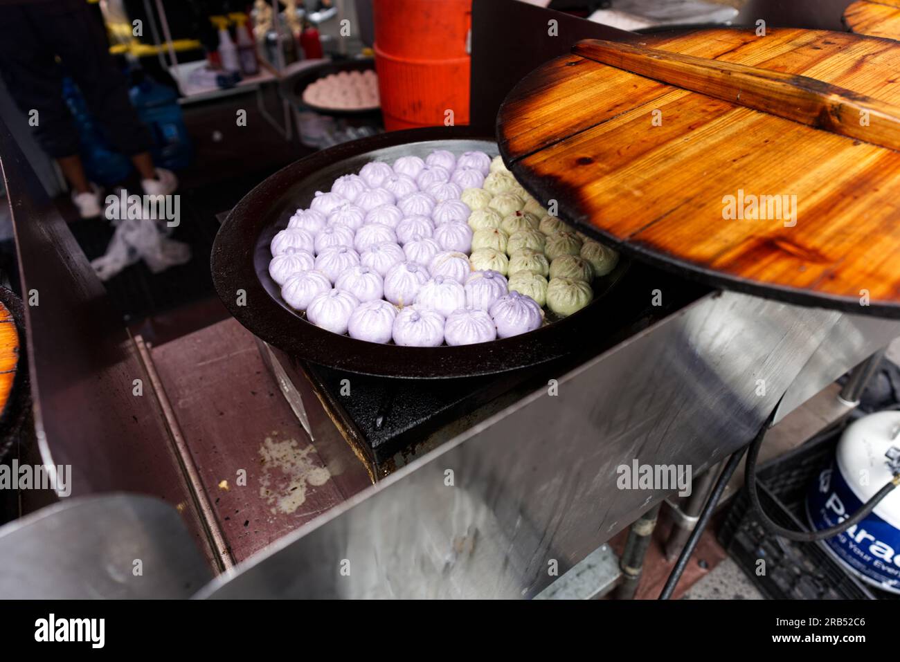 Bunte Chinesische Knödel Stockfoto