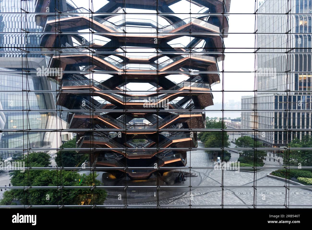 Schiff, Hudson Yards Stockfoto