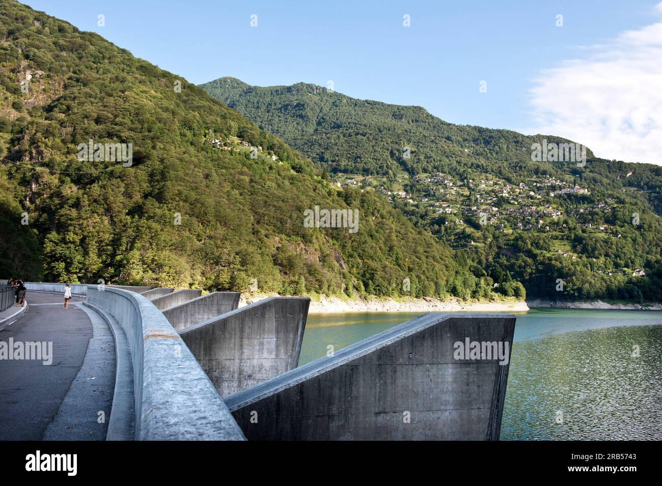 Contra-Staudamm. vogorno-See. mergoscia. verzasca-Tal. Die Schweiz Stockfoto