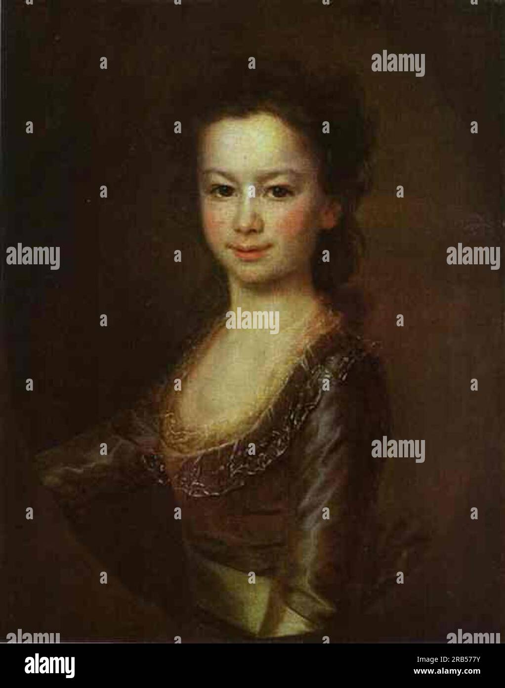 Porträt der Gräfin Maria Vorontsova als Kind 1790 von Dmitry Levitzky Stockfoto