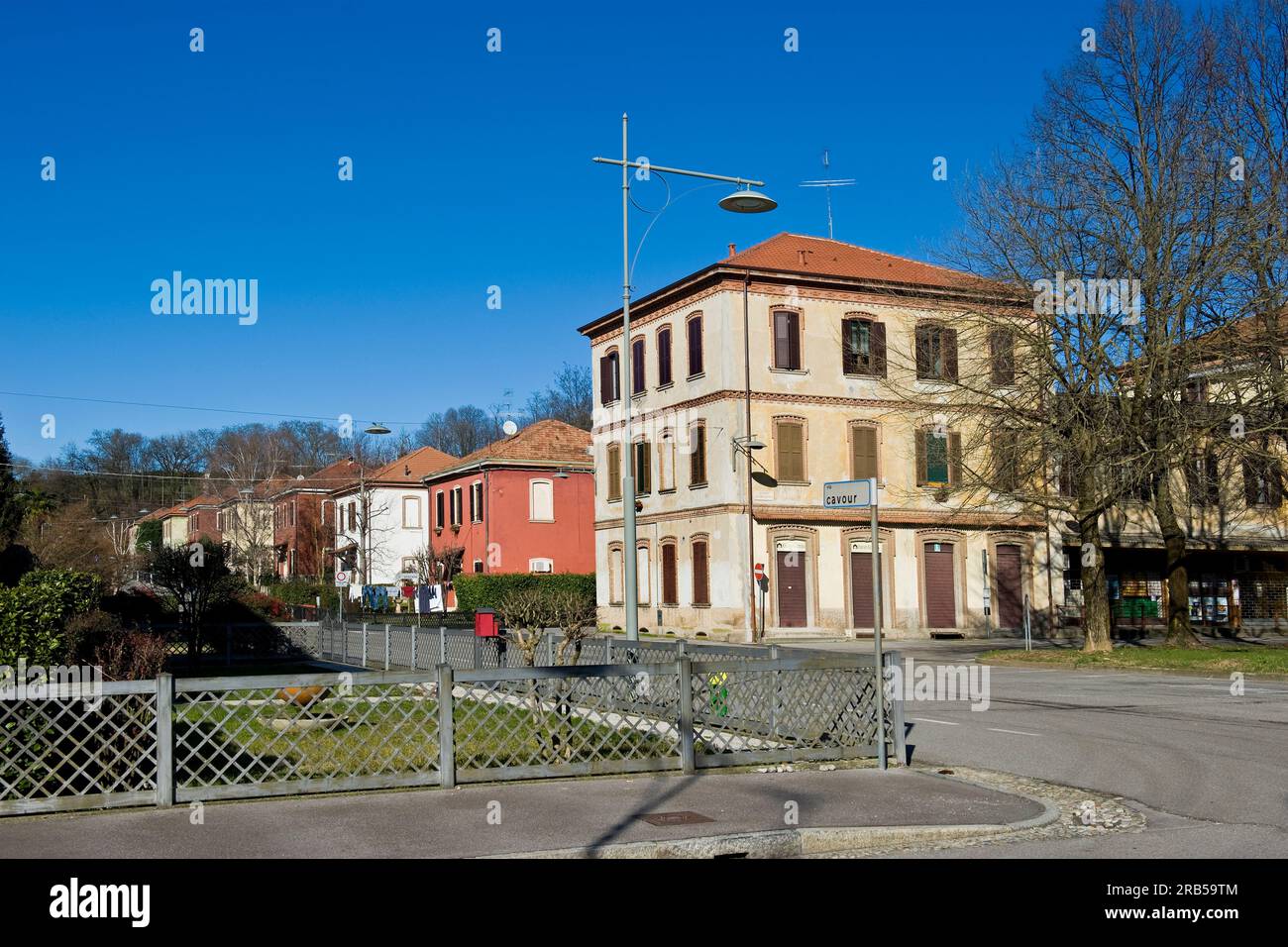 Crespi d'adda. Mühlenstadt. Lombardei. Italien Stockfoto