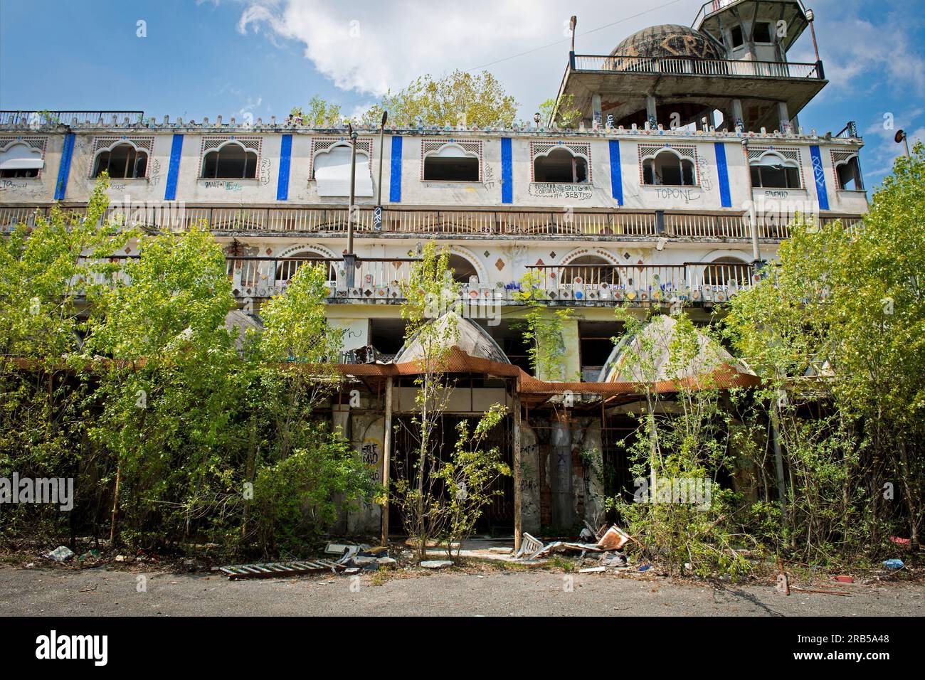 Consonno. geisterstadt. Lombardei. Italien Stockfoto
