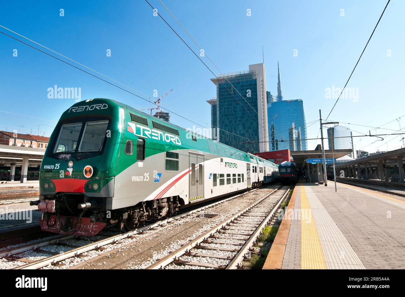 Italien. Mailand. Bahnhof Porta Garibaldi Stockfoto