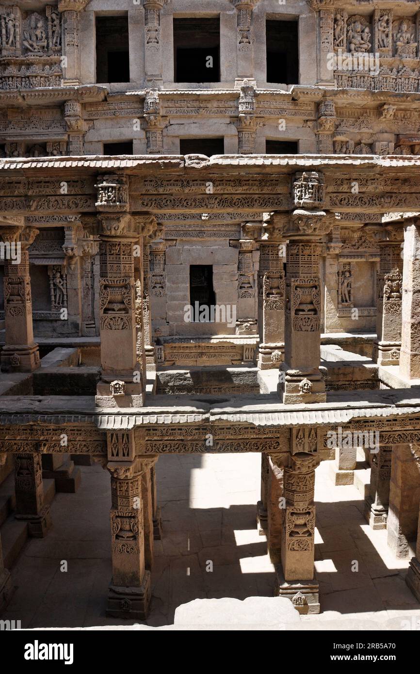 Rani ki vav. patan. gujarat. Indien Stockfoto Rani ki vav. patan. gujarat. Indien Stockfoto