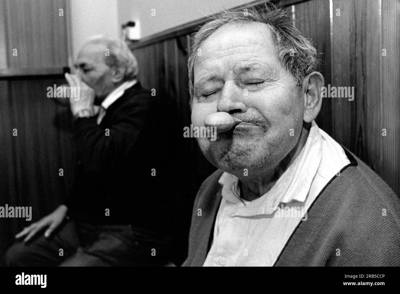 Atemübungen. Rest-Heim Stockfoto