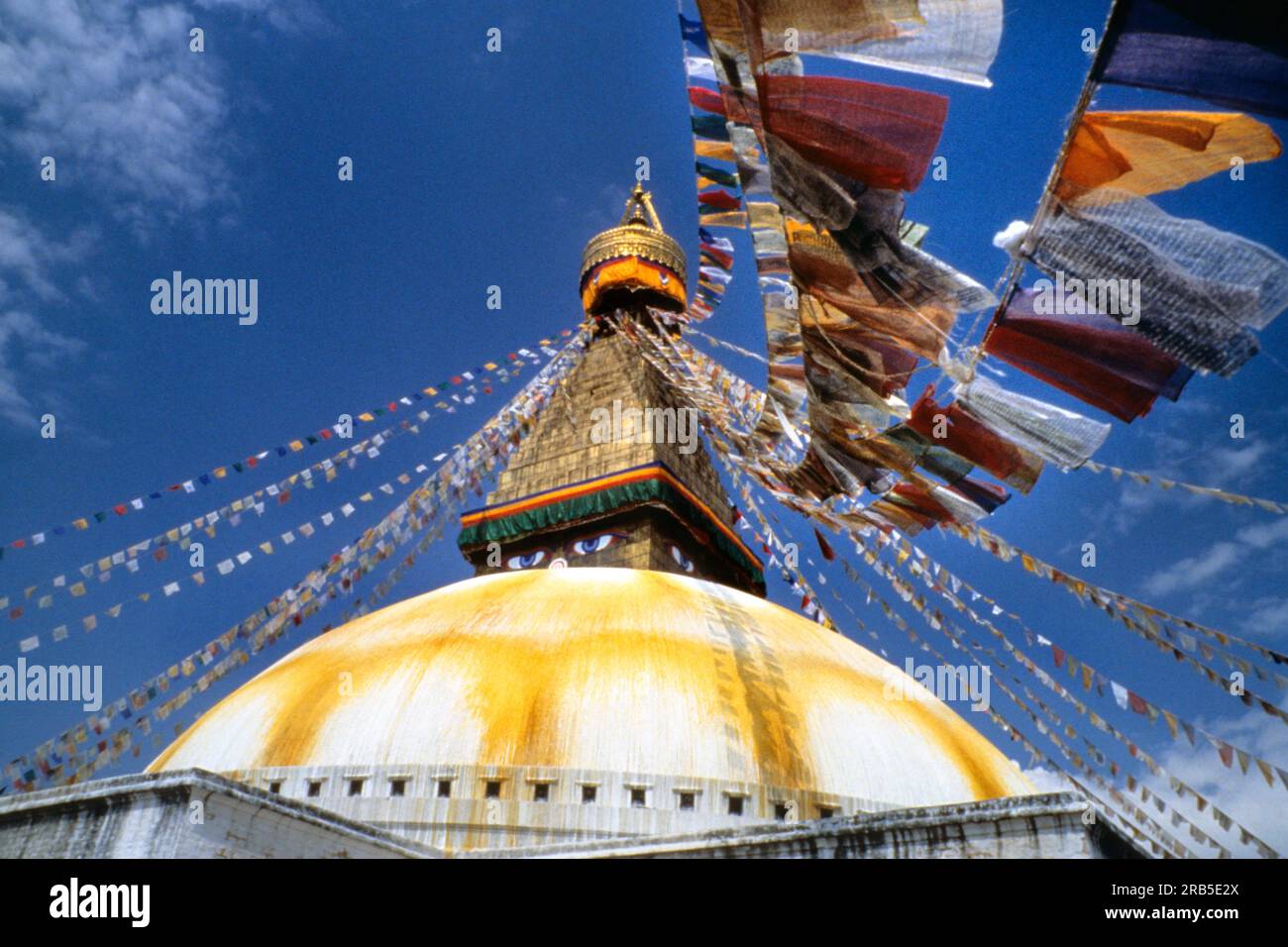 Bodnath Tempel. Kathmandu. Nepal. Asien Stockfoto