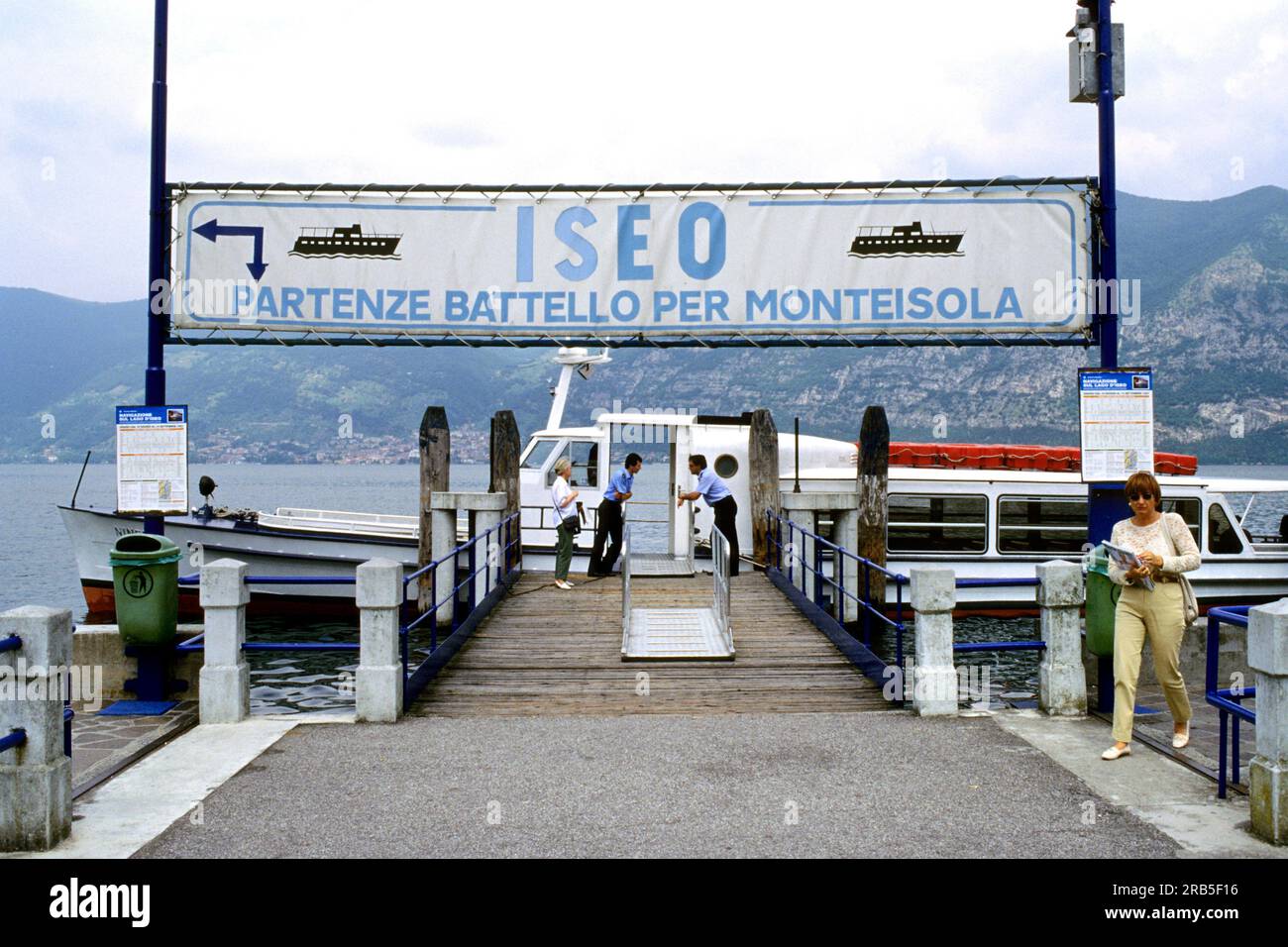 Europa. Italien. Lombardei. Iseo Stockfoto