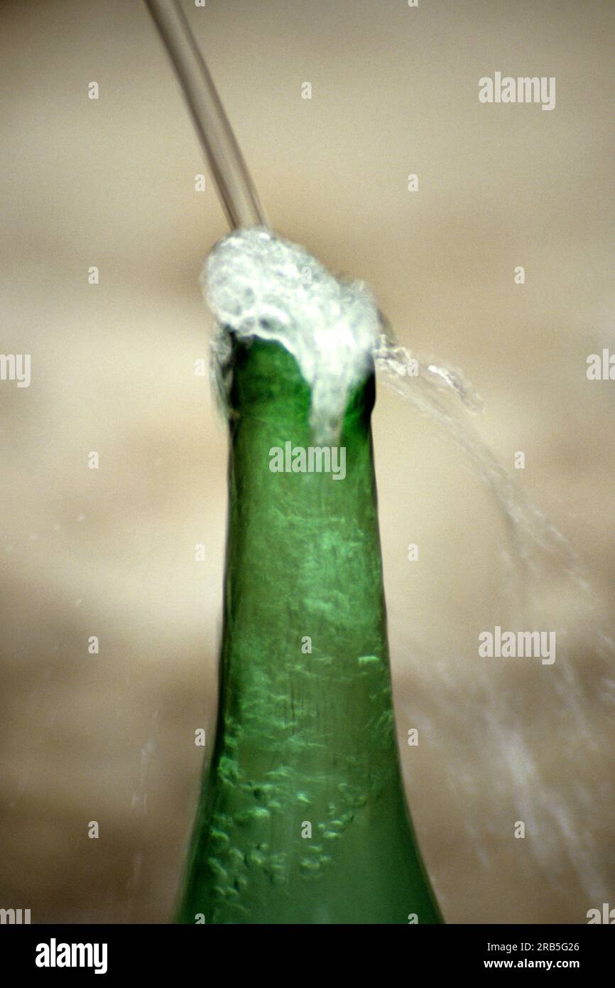 Flasche Trinkwasser Stockfoto